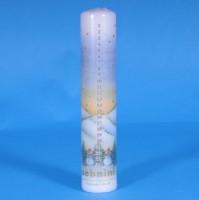 Traditional Christmas Advent Pillar Candle