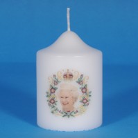 70mm x 100mm Queen Elizabeth Pillar Candle