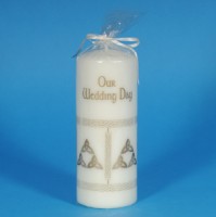 Trinity Knot Wedding Pillar Candle