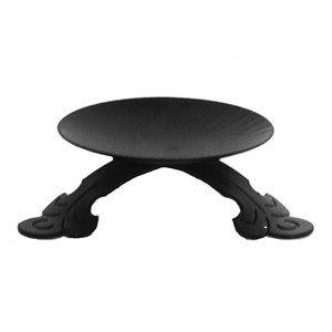 Embossed Saucer on Gothic Legs Embossed Saucer on Gothic Legs