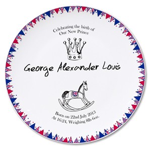 Royal Baby Bunting Plate Royal Baby Bunting Plate
