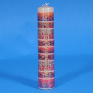 Festive Christmas Advent Pillar Candle