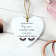 Personalised Eyelash Wooden Heart Decoration Personalised Eyelash Wooden Heart Decoration