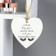Personalised Eyelash Wooden Heart Decoration Personalised Eyelash Wooden Heart Decoration